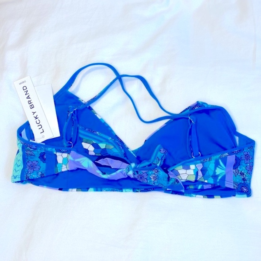 Lucky Brand Tribal Chic Halter Bikini Top Small NWT - Picture 4 of 5